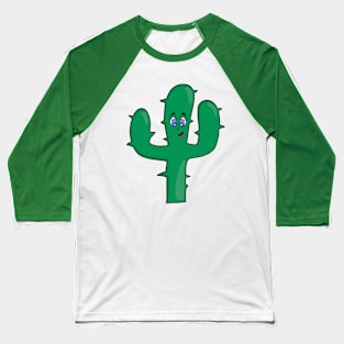 Smiling Cactus Baseball T-Shirt